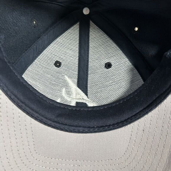 Vintage Atlanta Braves Hat Snapback MLB Logo Athletic Puma Blue Wool Blend Cap - Picture 6 of 9